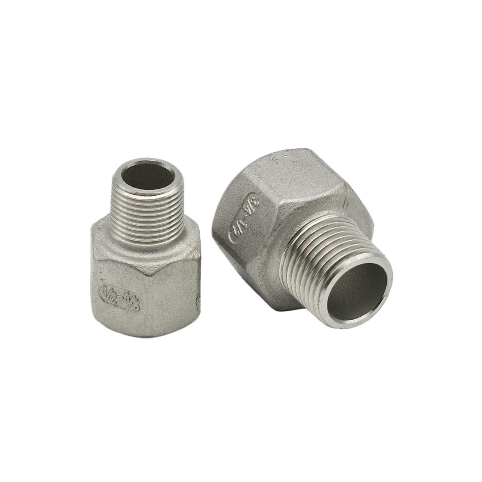 Conector De Tubería Reductor Hexagonal De Acero Inoxidable 304, Hembra A Macho BSP De 1/4", 3/8", 1/2", 3/4", 1", 1-1/4", 1-1/2", 2"(11l4 to 1l2 Inch)
