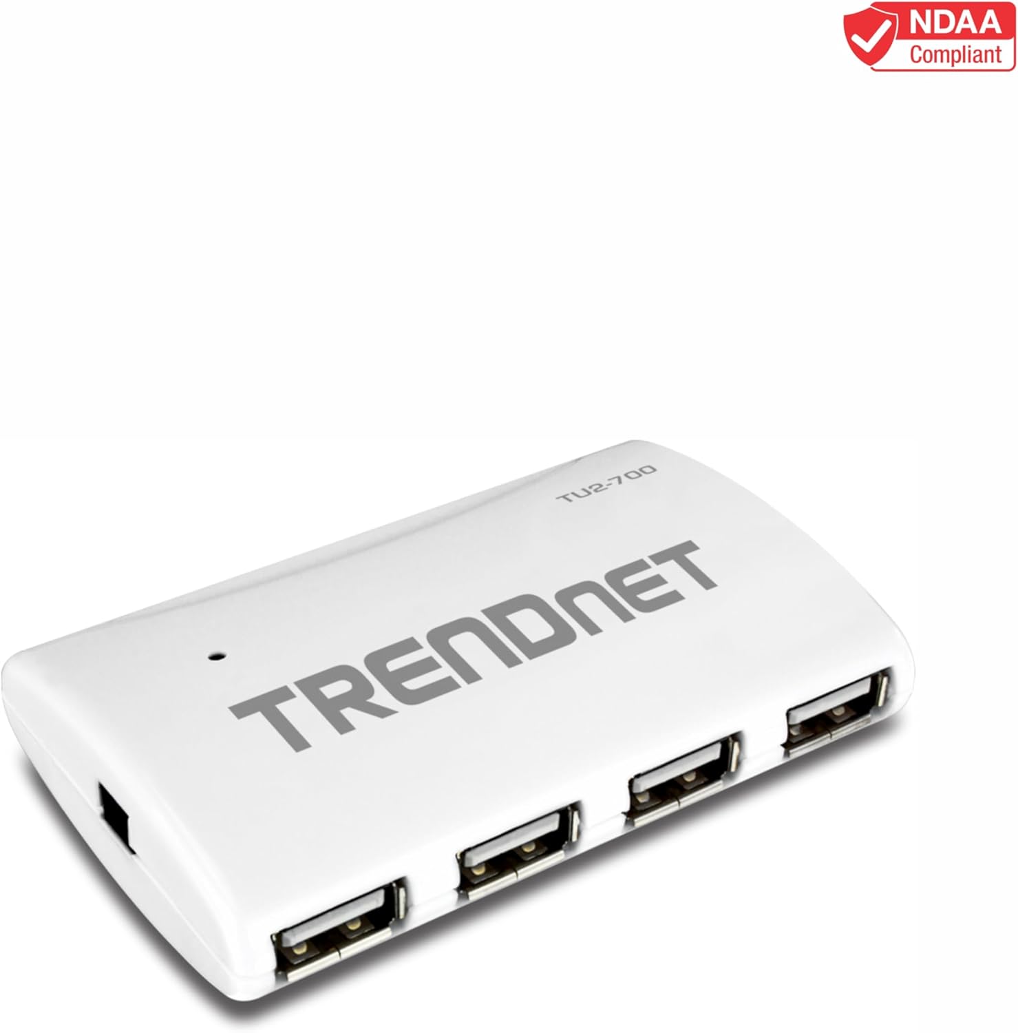 TRENDnet 7-Port USB 2.0 Hub, TU2-700, 7 x USB 2.0 Ports, Backwards Compatible with USB 1.1, Compatible with Windows and macOS, NDAA Compliant