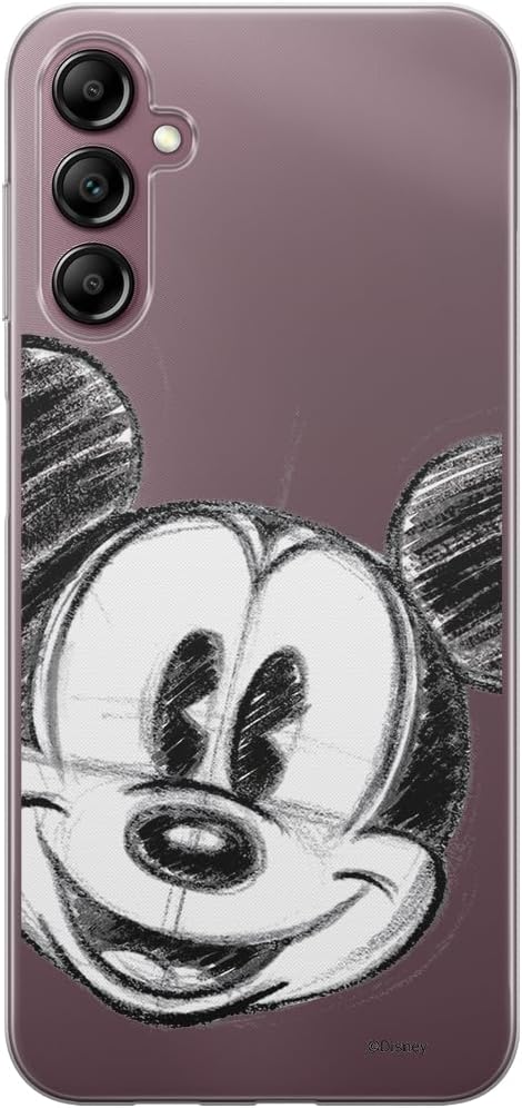 ERT GROUP Mobile Phone case for Samsung A14 4G/5G Original and Officially Licensed Disney Pattern Mickey 004 optimally adapted to The Shape of The Mobile Phone, Partially Transparent