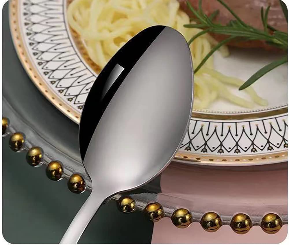 8-teiliges Edelstahl-Besteck-Set, Leicht Zu Reinigen Verspiegelte Messer, Gabeln Und Löffel, Kann Als Geschenk Für Familienküchen Und Restaurants Verwendet Werden