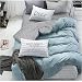 InfiniteS 3 Pieces Duvet Cover Set 100% Cotton Flower Printed Reversible Quilt Cover Bedding Set Full/Queen Size 3 pcs (1 Duvet Cover with 2 Pillow Shams) (Flower)