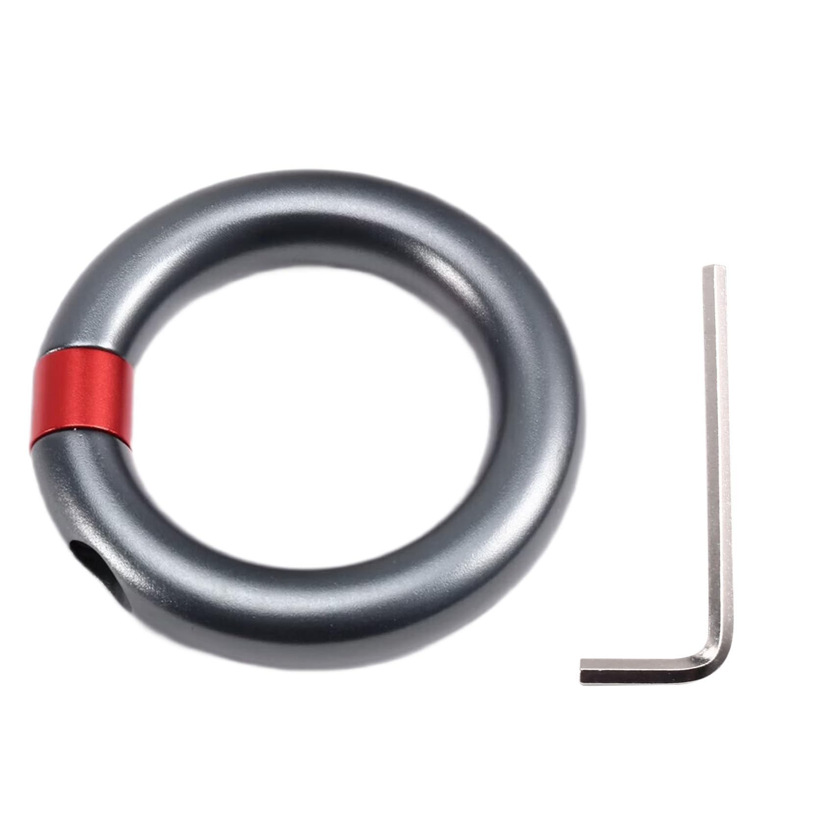 Littimoon Belay O-Ring Connection Point 23KN Aluminum Alloy Opening Detachable Climbing Connector for Rock Climbing Arborist Rings