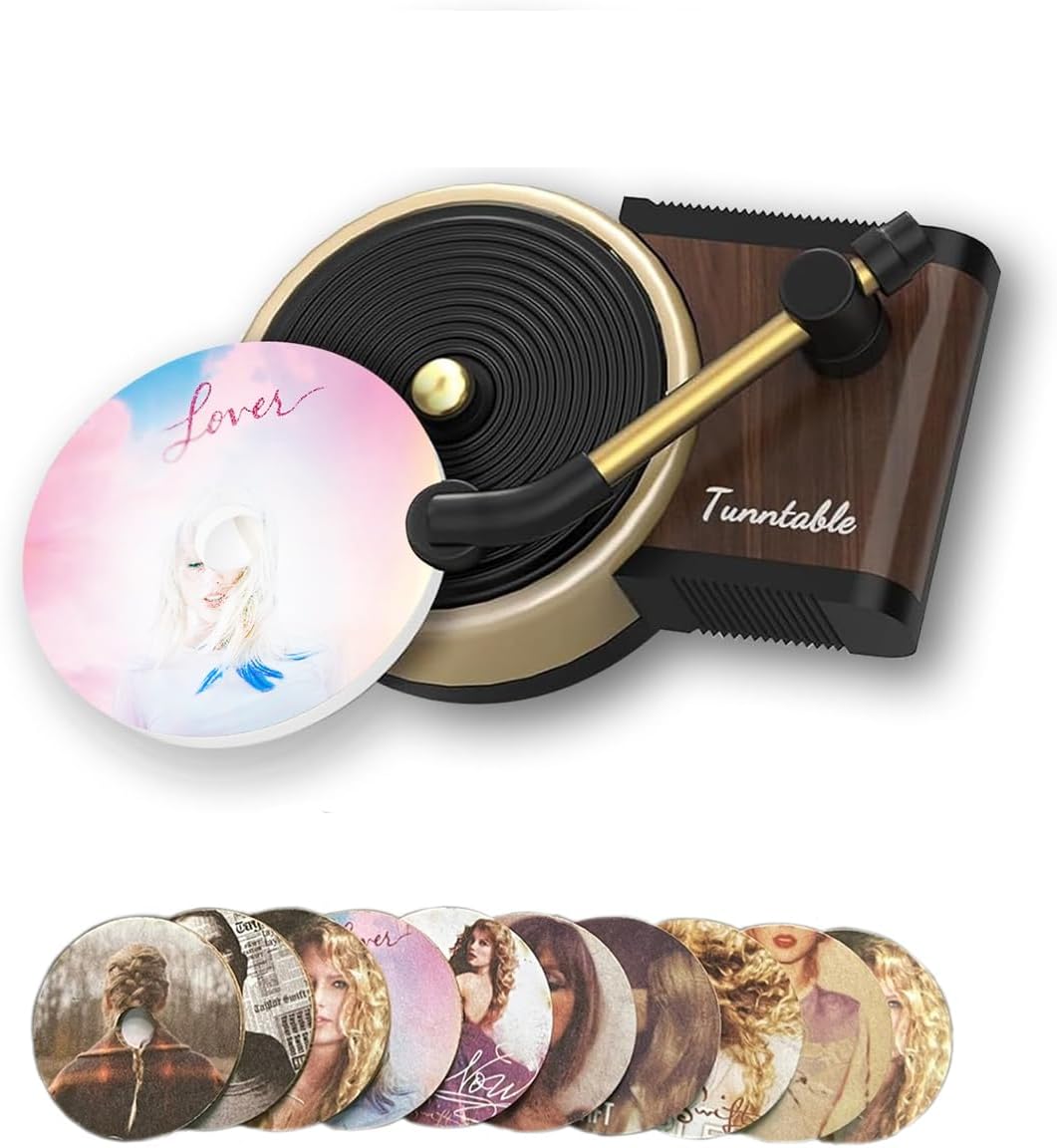 12Pcs Taylor Car Air Fresheners Vent Clips, Record Player