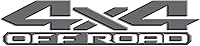 Vista 4 de 2 calcomanías de vinilo gris mate 4x4 Off Road 3D para Dodge Ram 1500 2500 3500 Power Wagon