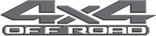 Miniatura 4 de 2 calcomanías de vinilo gris mate 4x4 Off Road 3D para Dodge Ram 1500 2500 3500 Power Wagon
