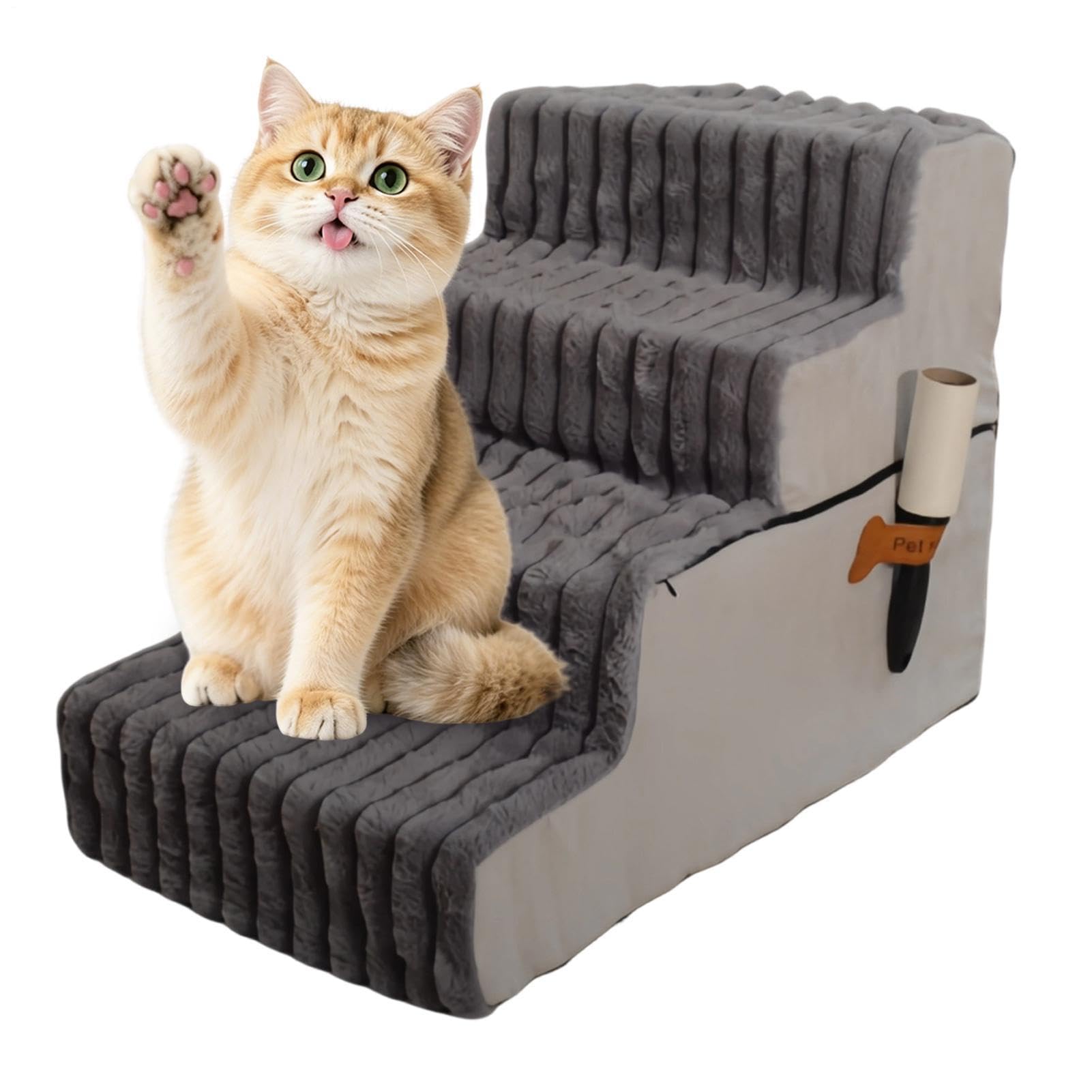 Escalón Canino Rampa Gruesa Antideslizante Ligera Y Desmontable para | Escaleras Perrunas Antideslizantes y Equilibradas para cachorros, gatos, sofá, sillón, balcón y apartamento de