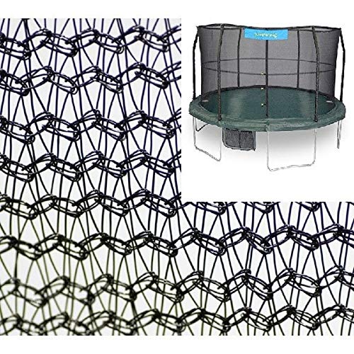 Flash Sale JumpKing 15' Enclosure Net for 6 Poles for 7 Springs with JK Logo, Black 🔥 JumpKing 15' Enclosure Net for 6 Poles for 7 Springs with JK Logo, Black