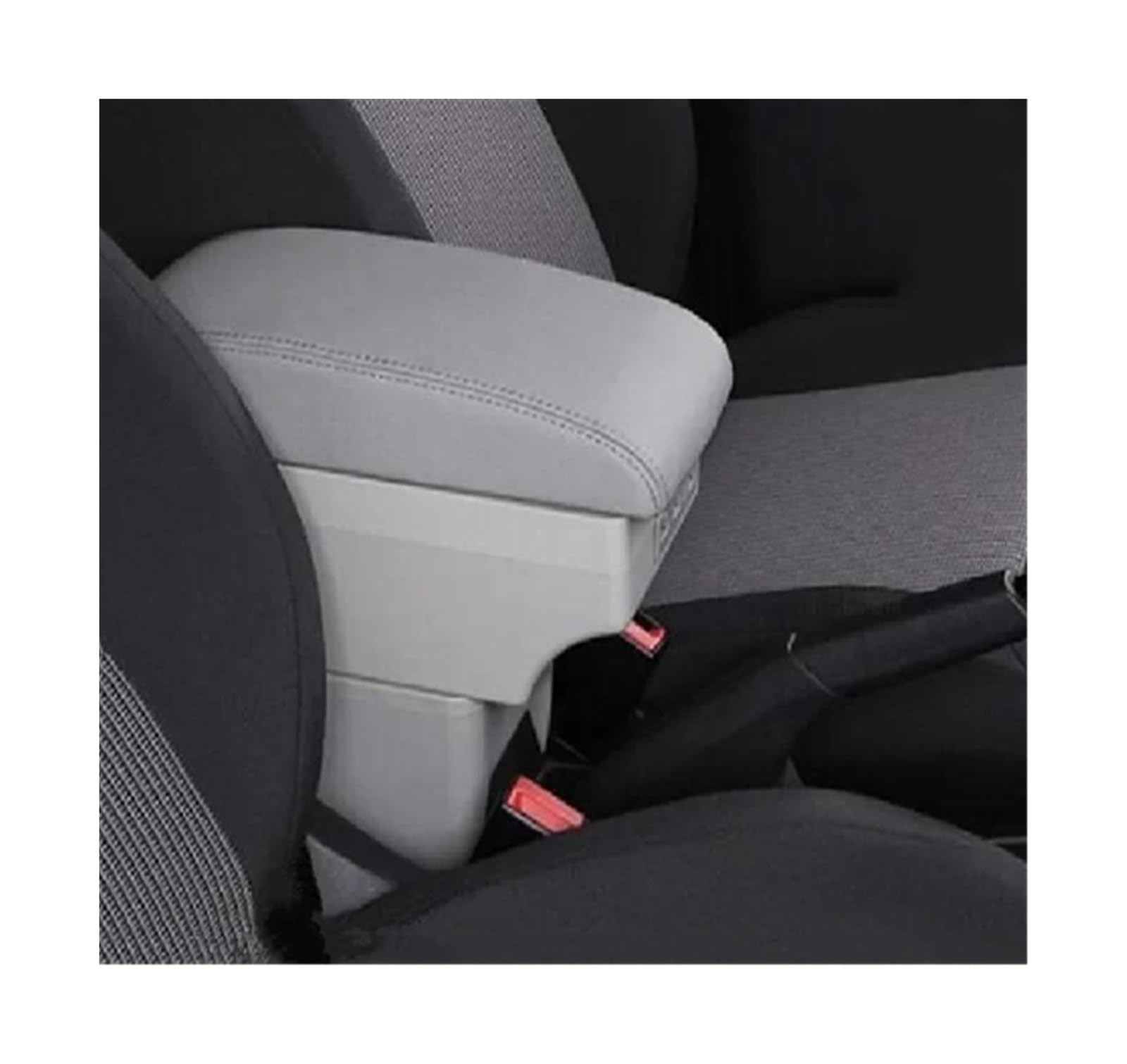 DYDGUTUFB For Toyota For Yaris For Vitz Hatchback 1998-2005 Car Armrest Box Interior Storage Box Accessories (C style gray 7USB)