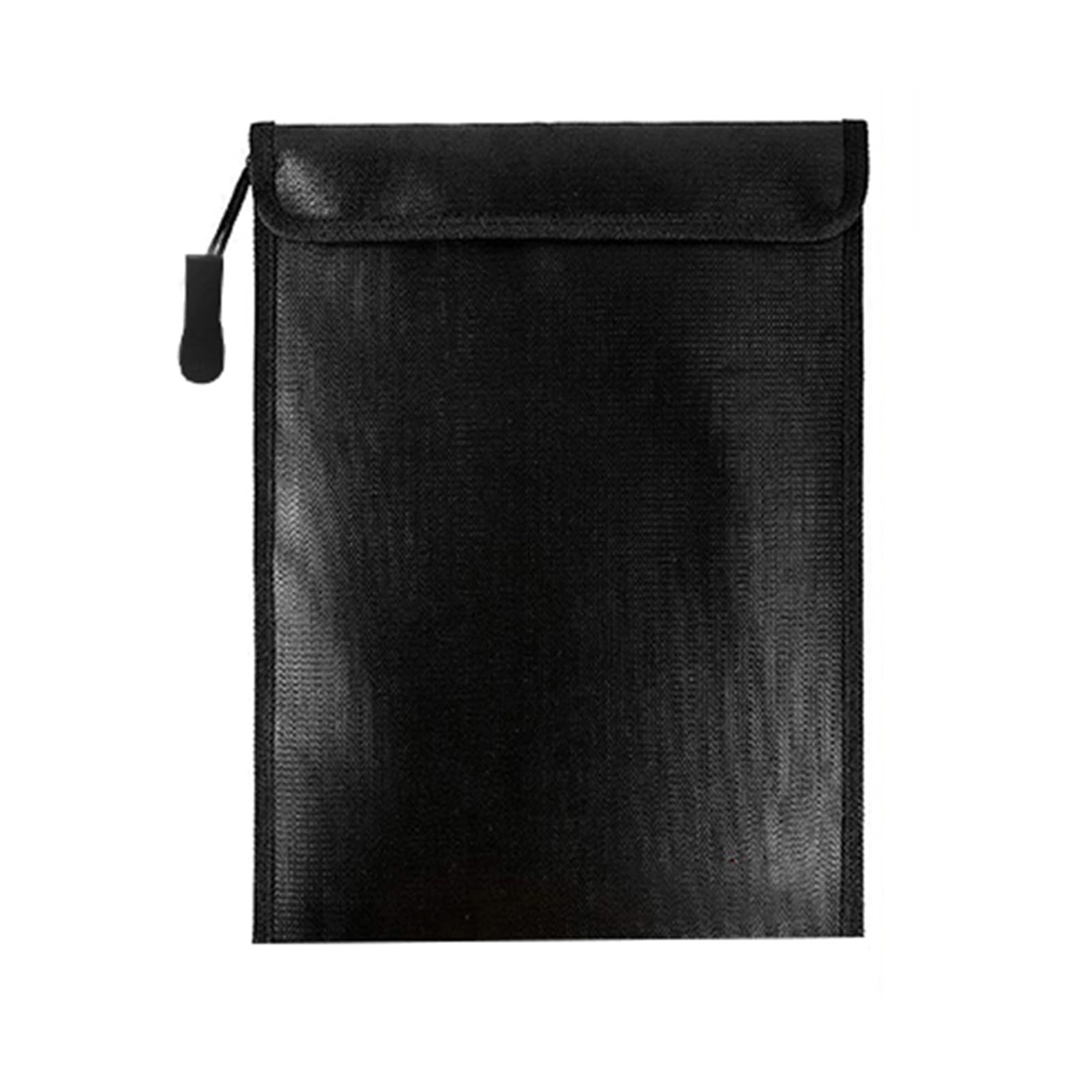 Tissting Fireproof Document Bag, 10.2 x 8 in Money Fireproof Bag 4200℉ Fireproof Water Proof Safe Storage Bag Document Wallet with Zip, for Cash, File, Passport, Valuables Box Black