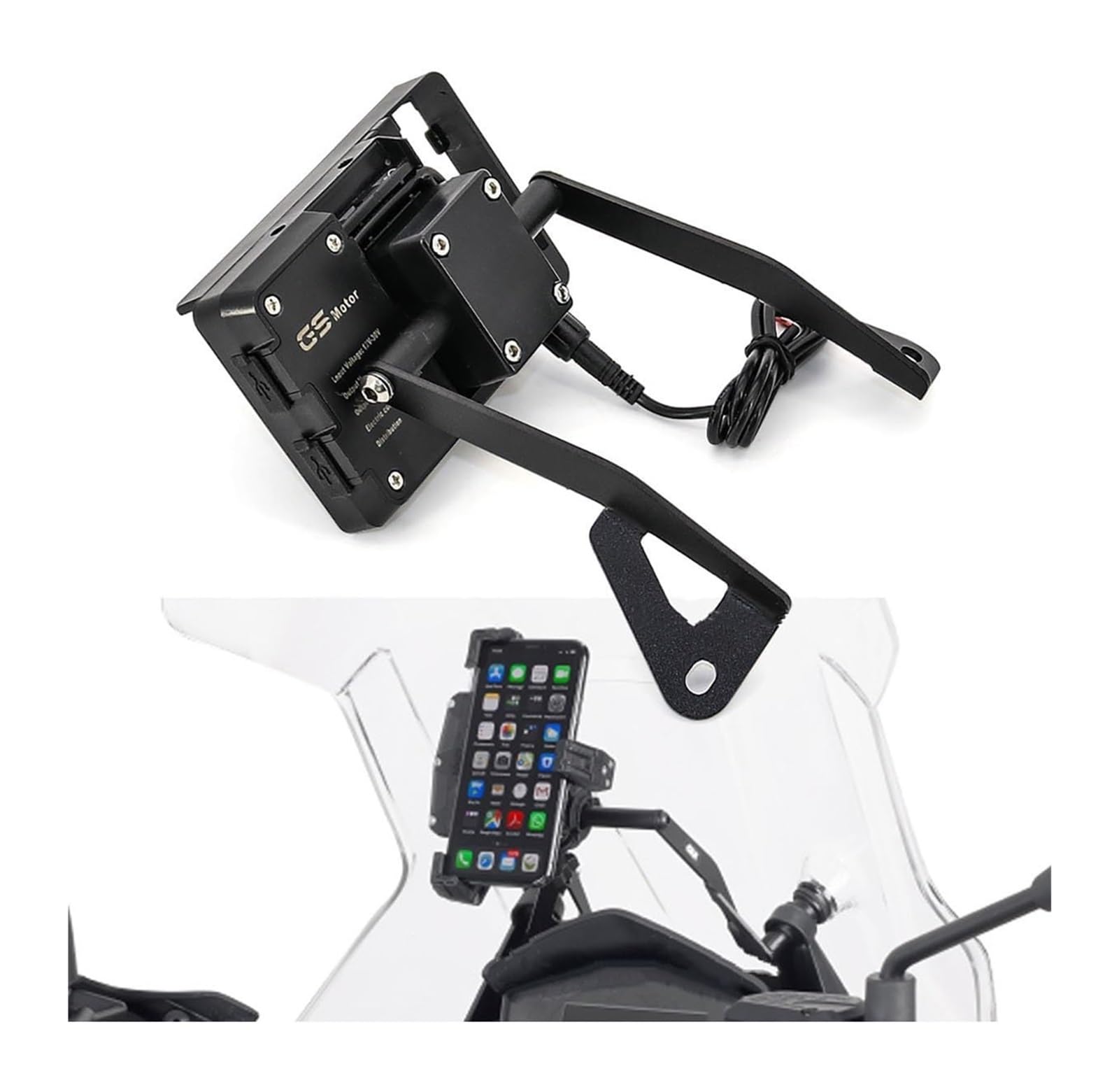 Uchwyt na telefon motocyklowy Do motocykla GUZZI V 85 TT V85 V85TT 2020 Akcesoria motocyklowe Ładowarka USB Uchwyt na telefon komórkowy(-01-12mm)