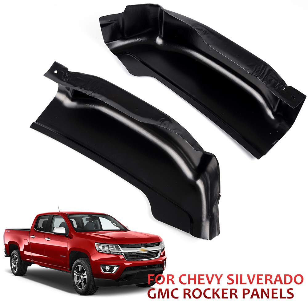 Cab Corners And Rocker Panels Rocker Panel Covers For 1999-2006 Chevy Silverado/GMC Sierra Extended Cab - Black Rocker Panel Replacement 14068 - Foto 5