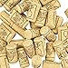 CODIRATO 100 PCS Bouchons en Liège Naturel Bouchon de Bouteille de Vin en Bois Réutilisable pour Stockage et Scellage de Vin Déco Loisir Bricolage Bouteille de Vin (21 * 40mm)