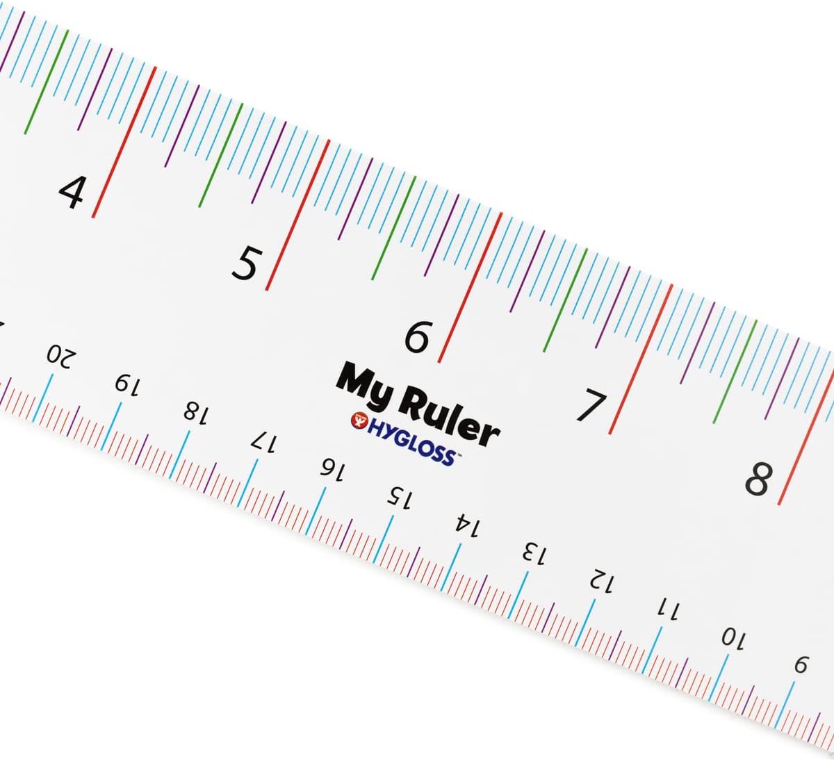 Hygloss Paper Ruler - 12" Bulk Rulers for Classroom, STEM, Easy-to-Read Numbers, White Cardstock, 24 Pack