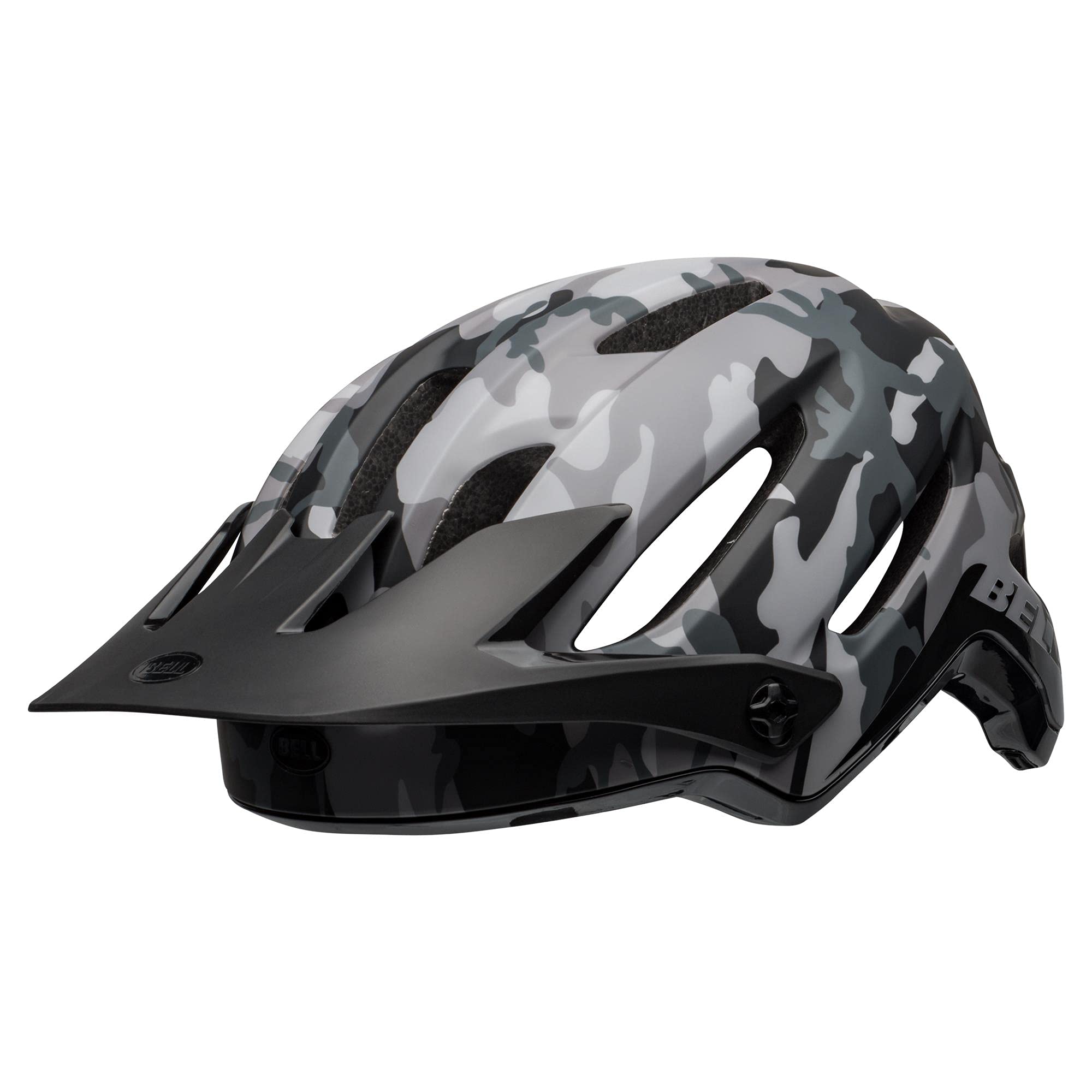 Bell 4Forty Solid Ce Mountain Bike Helmet - Float Fit, Sweat Guide, Adjustable Visor, Full Hard Shell Protection, Ready For Trail Challenges, Color: Black Camo, Size: S โ image 1