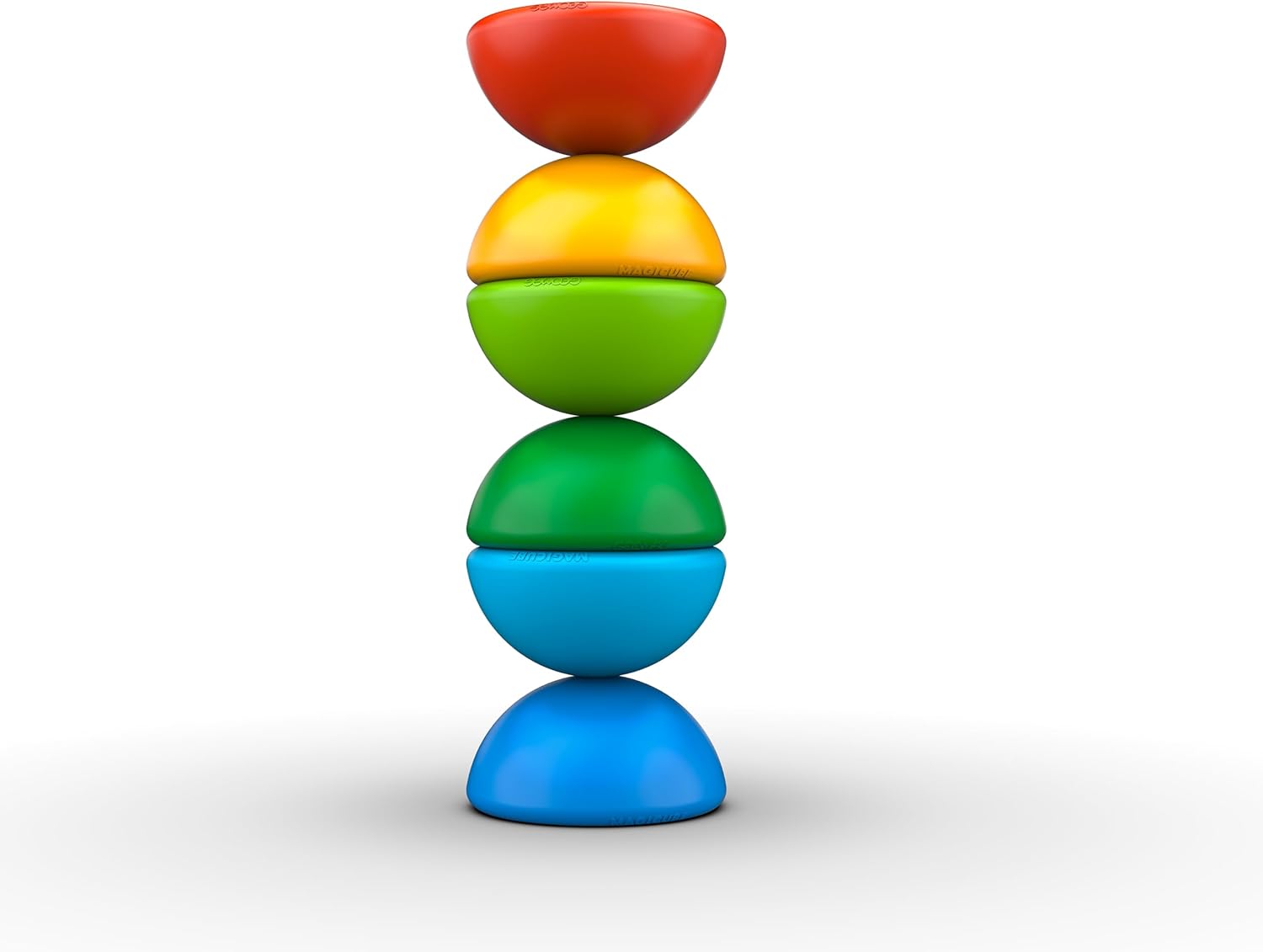 Magnetic blocks - GEOMAG - Magicube 060 - 6 pieces - Stackable - Recycled plastic