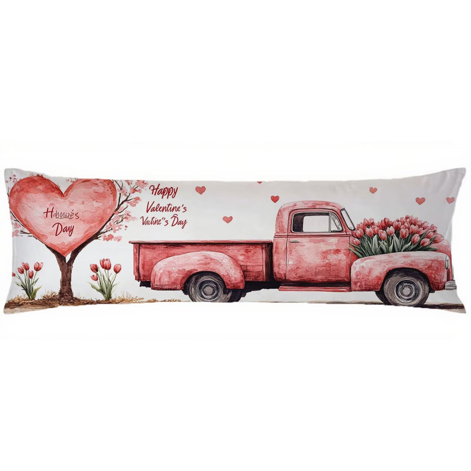 Federe Cuscini Rosa Federe Cuscino Letto Beige60x180cm Lino Copricuscini, Divano Morbida e Traspirante Stampa Fronte-Retro Con Invisibile Cerniera Lavabile Facile da Pulire per Letto o Divano C0C889