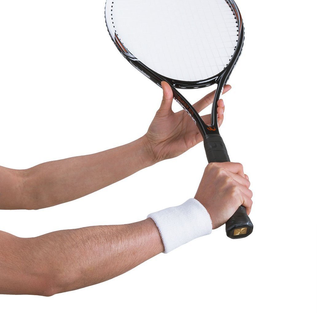 12 Polsini Sportivi Assorbisudore Cotone – Fascia Elastica Per Basket, Corsa, Tennis E Palestra – Bianco, Nero, Grigio