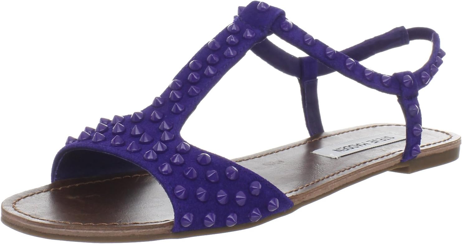 Steve Madden Women's Nickiee Suede T-Strap Sandal