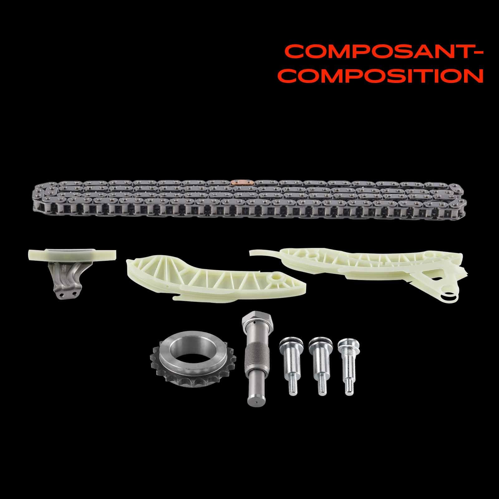 Frankberg Kit de chaîne de distribution 11217588996 | Compatible avec: DS5, M.i.n.i Cabriolet R57, 2008 I CU, C5 III Break RW, Tipi partenaire, 207 SO WK, 508 I 8D