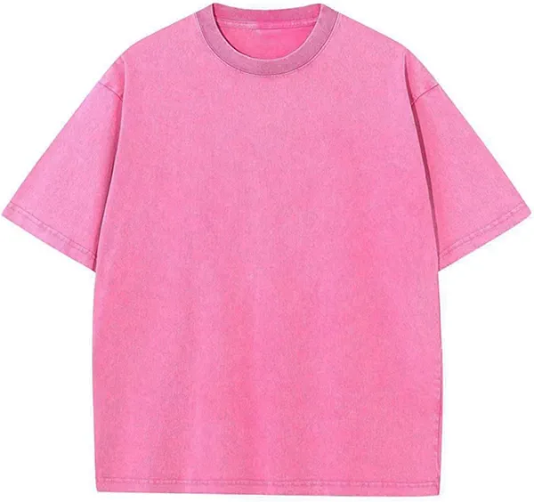 Men's Oversized T-Shirts Heavy Loose Fit Vintage Washed Tee Unisex Cotton Short Sleeve Casual Shirts Tee Tops