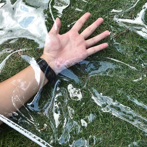 Lona transparente impermeable con ojales para toldo exterior de 1,3m 4