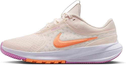 Nike Big Kids' Star Runner 5 Running Shoes, Chalk/Orange Pulse-Sail-Light Magenta, 3.5Y