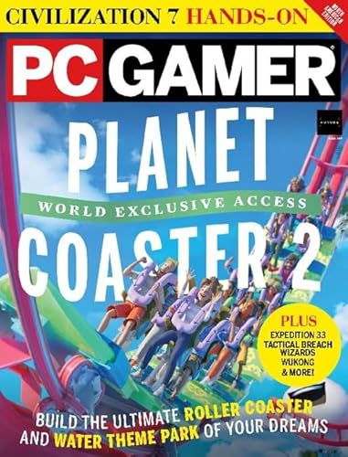 W.M. Kiplinger Fs2N Pc Gamer Magazine (December 2024 Issue) Planet Coaster 2 cover