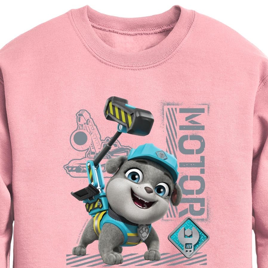 HYBRID APPAREL - Paw Patrol - Rubble & Crew - Motor Working - Toddler & Youth Crewneck Fleece Sweatshirt2