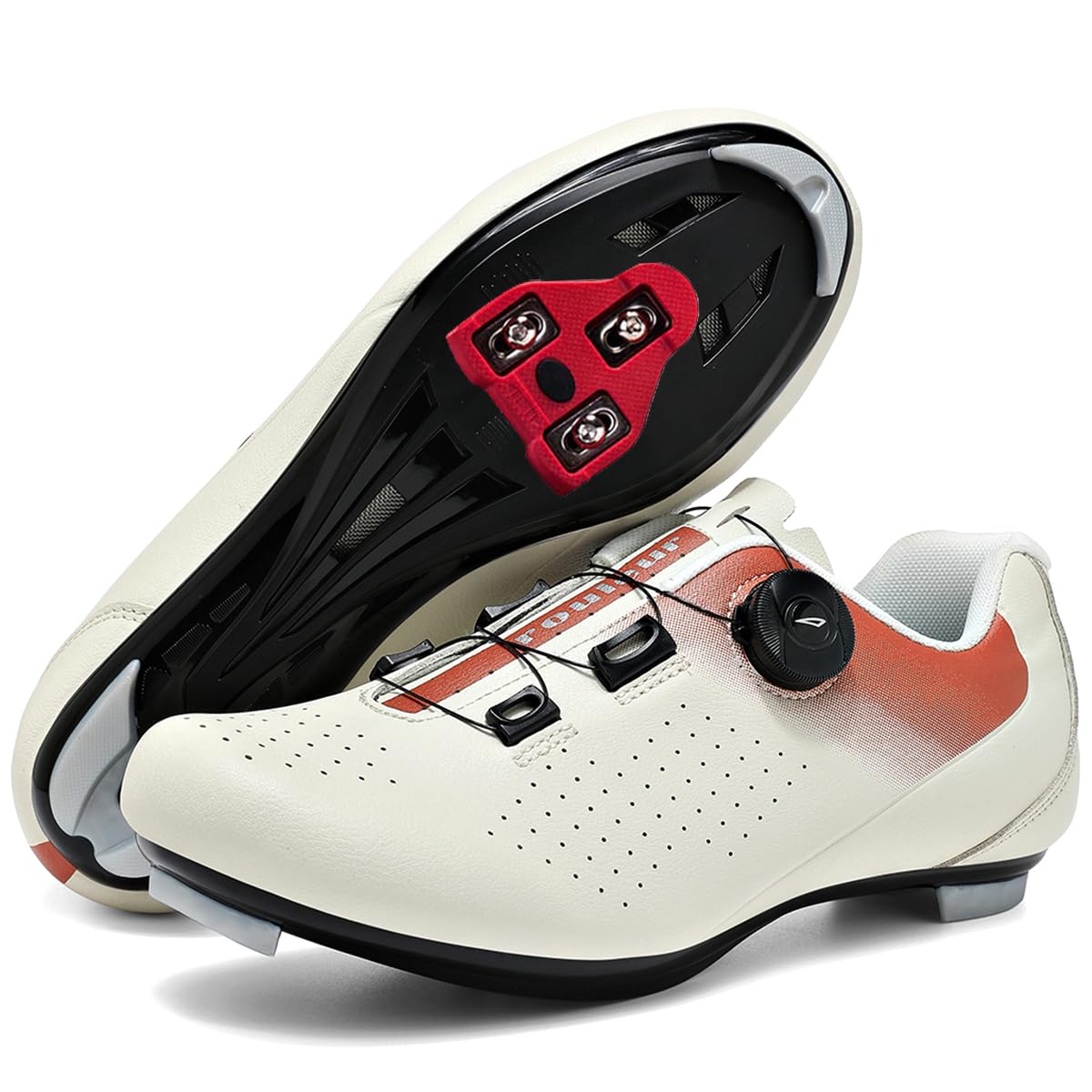 Scarpe Ciclismo Professionali per Bici da Strada Uomo | Scarpe da Spinning Traspiranti Antiscivolo Scarpe da Bicicletta All'aperto per Bici