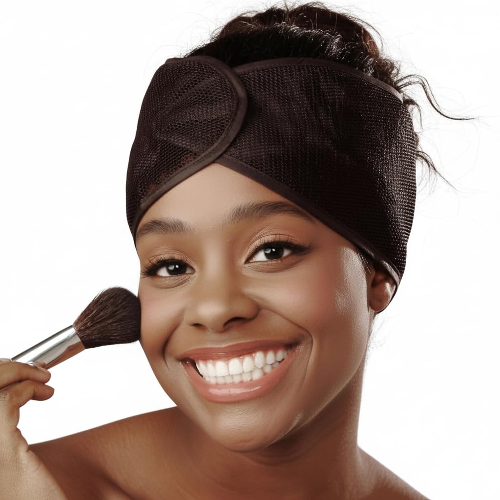 Cool Mesh Wrap – Large Breathable Hair Wrap for Women, Adjustable Head Wrap Cap, Comfortable Mesh Hair Wrap for Sleeping and Daily Wear, Fits All Hair Types, Black