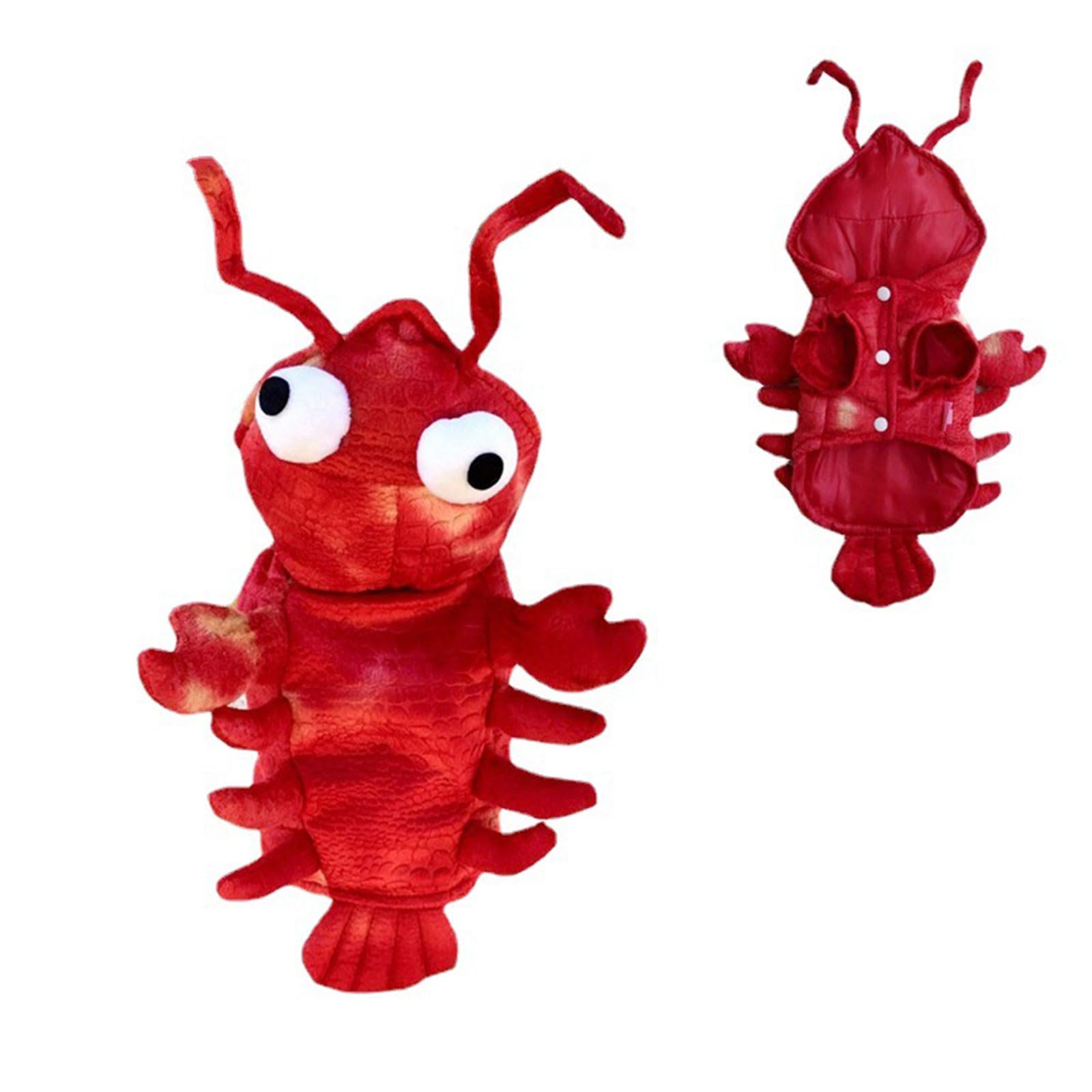 Pet Lobster Costume, Halloween Dog Costume Dress up Soft Cotton Stylish Red Great for Special Occasions Supplies Easy to Dress (29x25cm（XS）)