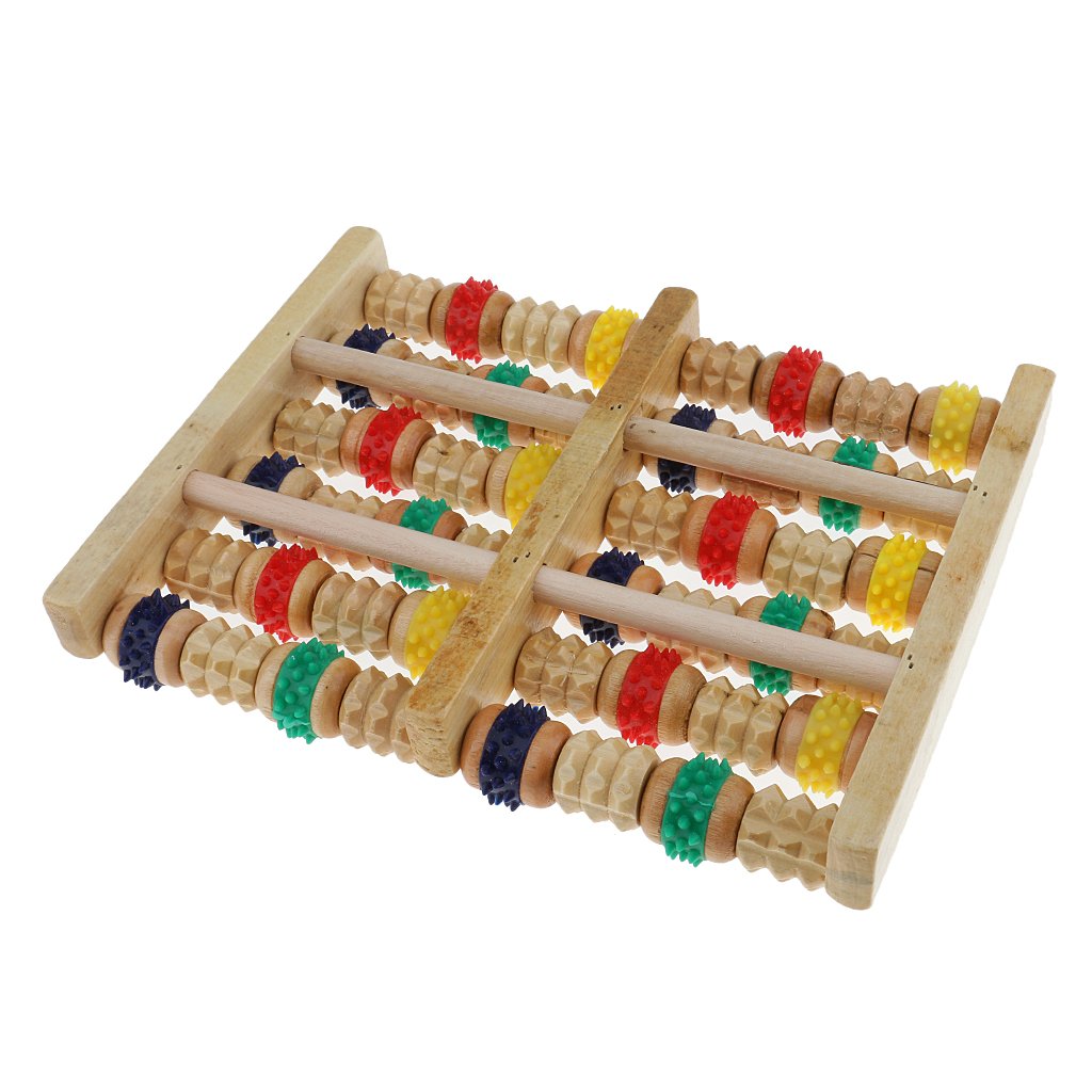 Jojomis Double rouleau de massage pour les pieds, relaxant et soulageant les douleurs des pieds, fasciite plantaire, soulagement du stress