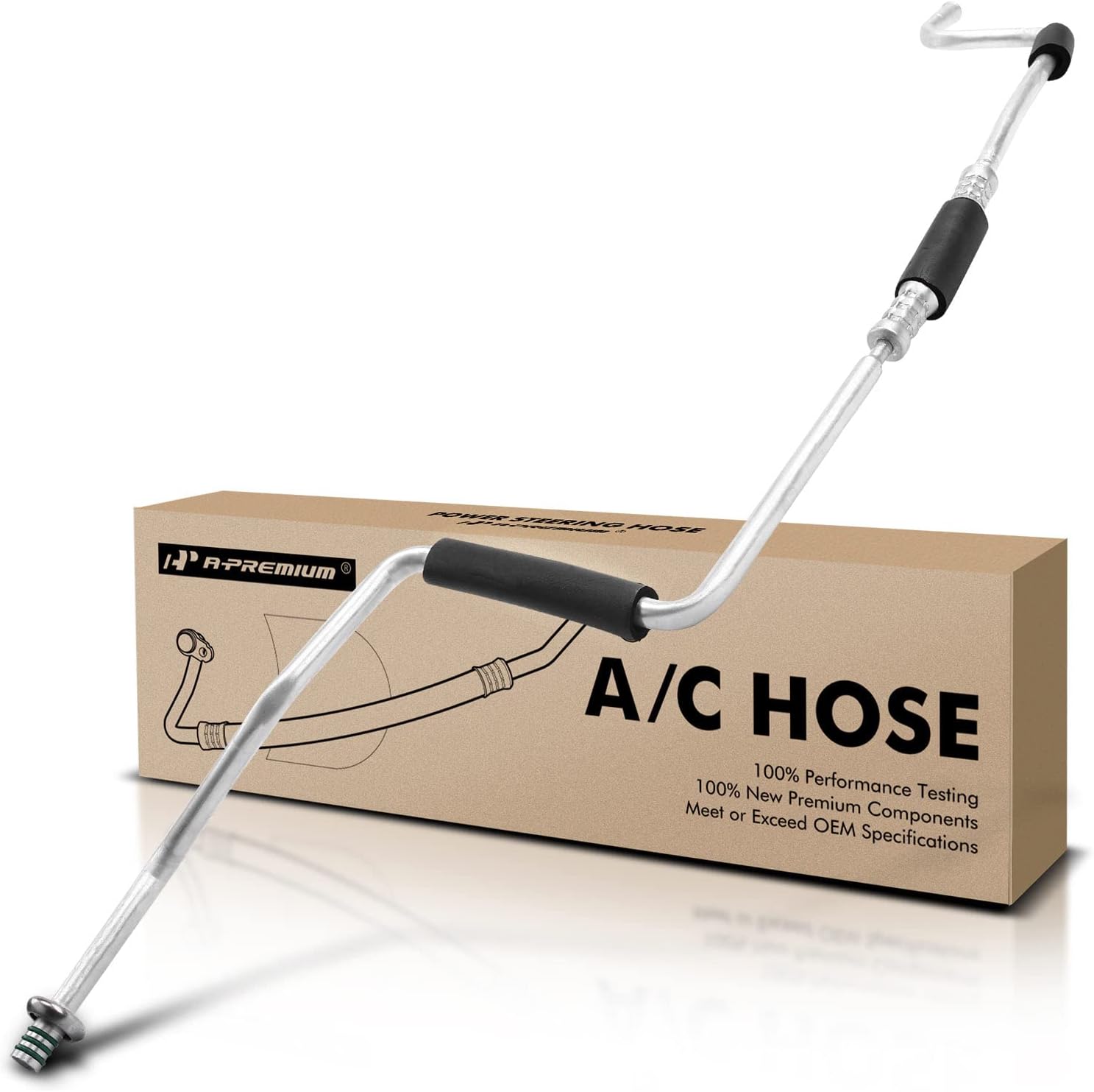 A-Premium A/C Liquid Line Hose Assembly Compatible with Ford Mustang 1987-1993, Thunderbird 1987-1988 & Lincoln Mark VII 1987-1992 & Mercury Cougar 1987-1988, 5.0L, Condenser to Evap, w/Orifice Tube