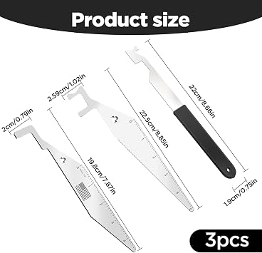 Lock Picking Kit, Stainless Steel Emergency Door Opener Tool Multifunctional Portable Lock Tool for Firefighters, Police and Rescue Workers Lockpick Car Door Unlocking Kit Opener
