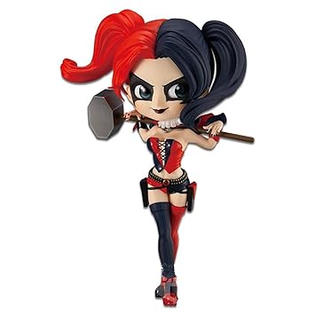 AUGEN Harley Quinn with Hammer Action Figure from The Joker Limited Edition for Car Dashboard, Decoration, Cake, Office Desk & Study Table (15cm)(Pack of 1)