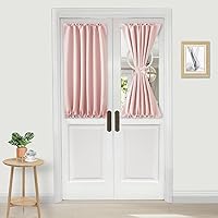 Vista 174 de Cortinas Dwcn para puerta, con bolsillo para barra Blanco grisáceo