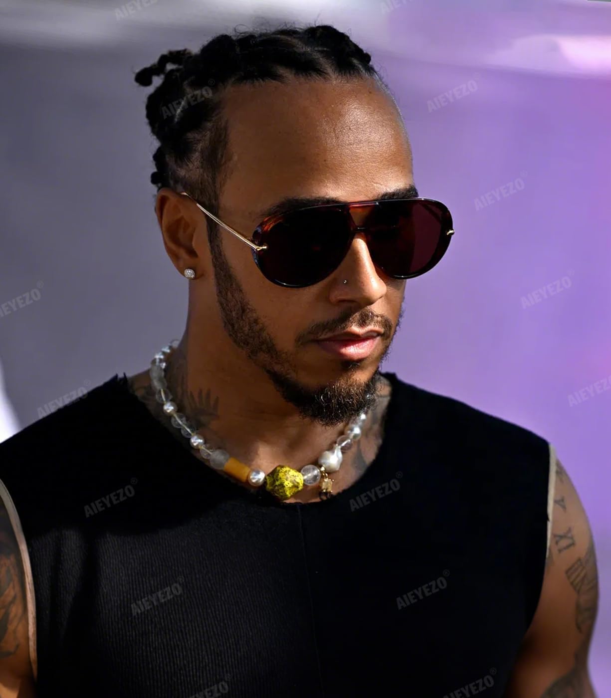 AIEYEZO Oversized Aviator Sunglasses Women Men Fashion Retro Big Frame Sun Glasses Designer Ladies Shades - Image 3