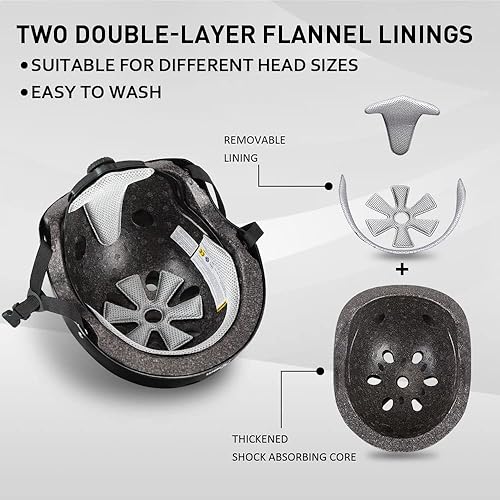 Miniatura 4 de JBM Adult Protective Gear Set, Adult Helmet and Pads Protection for Beginner to Advanced for Skateboarding, Inline Skates, Roller Skates