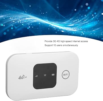 Portable Hotspot, High Speed 4G Mobile Mobile Router 4G Travel LTE Router for Phone Laptop Desktop Tablet