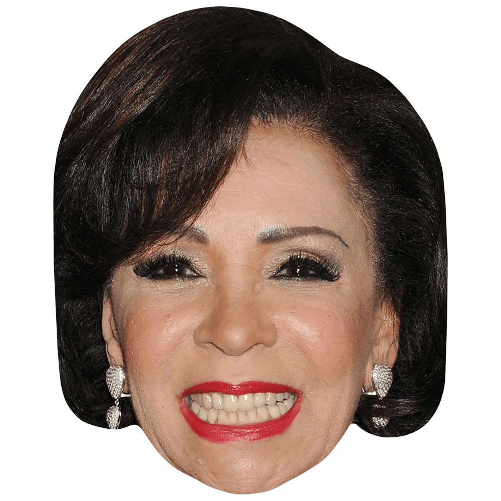 Shirley Bassey (Lipstick) Celebrity Mask, Flat Card Face, Fancy Dress Mask
