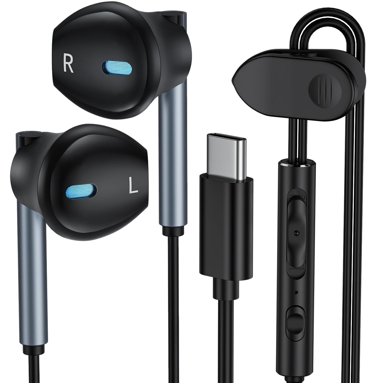 Samsung Earbuds Wired USB C for Galaxy S26 S25 S24 Ultra S24 FE S23 S22 S21 S20 Type