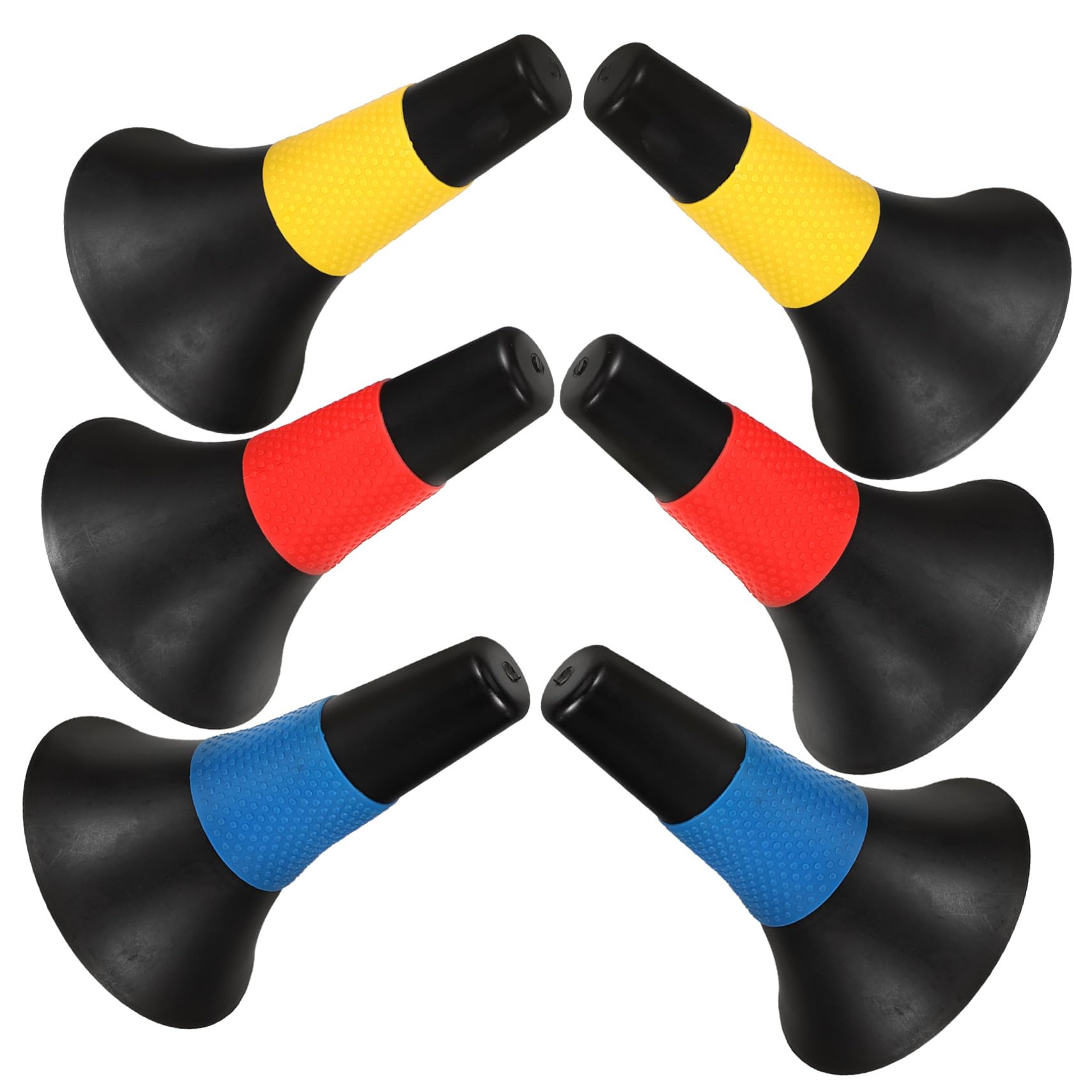 Mikikit 6piezas Conos De Entrenamiento De Fútbol Conos De Ejercicio Multi-funcionales para Agilidad Marcadores De Seguridad PE para Entrenamientos De Fútbol y Actividades