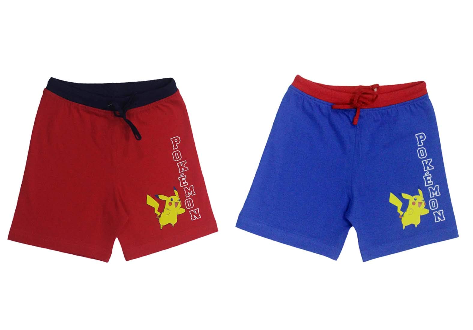 BODYCARE Kids Infant Wear Pokemon Printed Boys Shorts Pack of 2