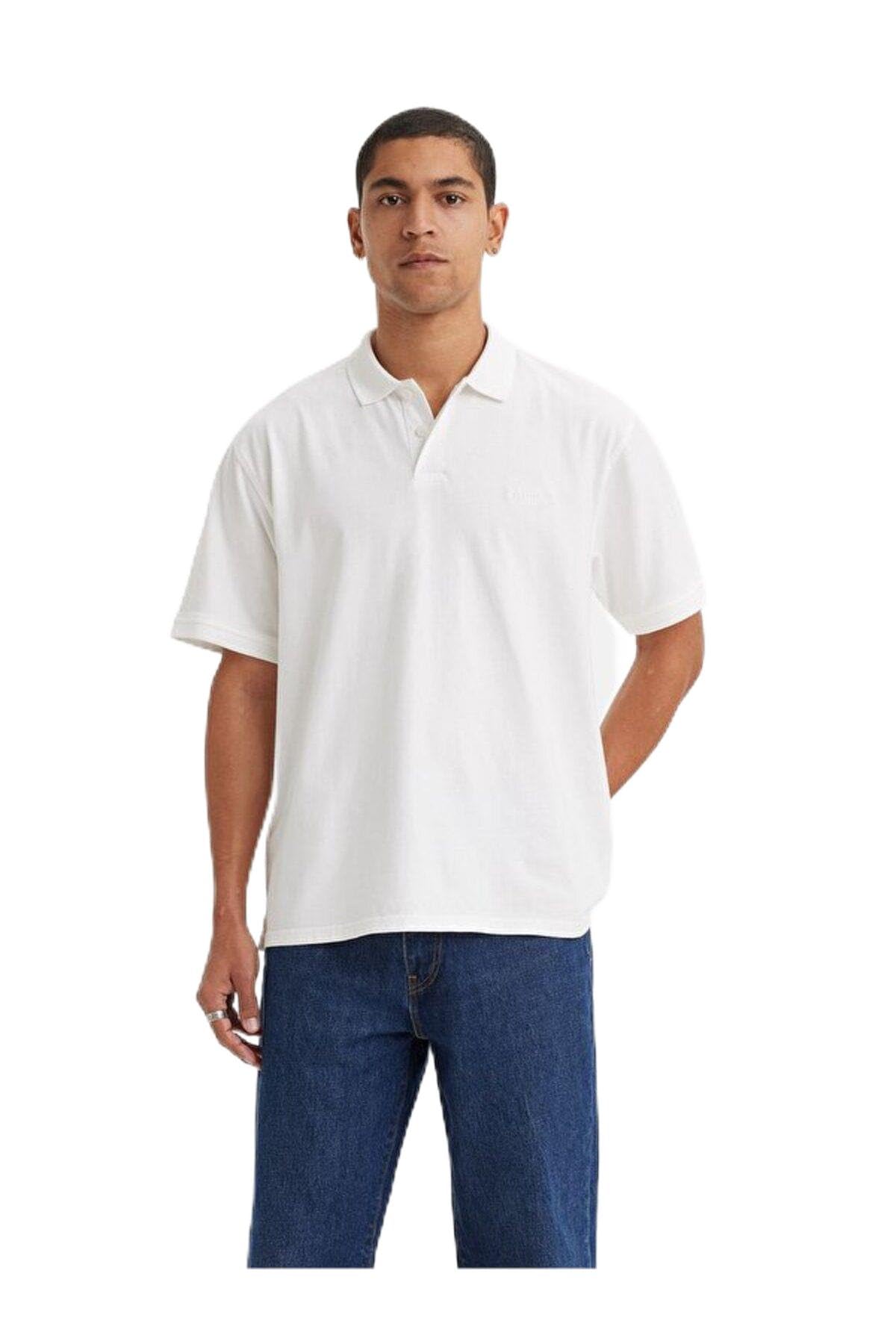 Levi's Men's Vintage Fit Polo Shirt, Whites (0000), XXL