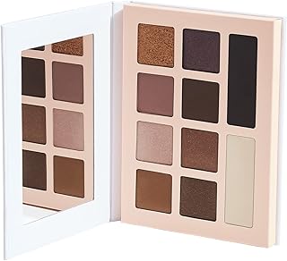 Honest Beauty Talc-Free Eyeshadow Palette with 10 Pigment-Rich Shades | Mattes, Shimmers, Satins | Dermatologist Tested + Cruelty Free | 0.67 oz