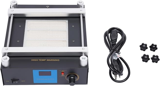 Preheating Rework Station, 853A LED Digital BGA IR Infrared Preheating Rework Station Soldering Preheater, 110V 450w SMD Preheating Solder Preheater