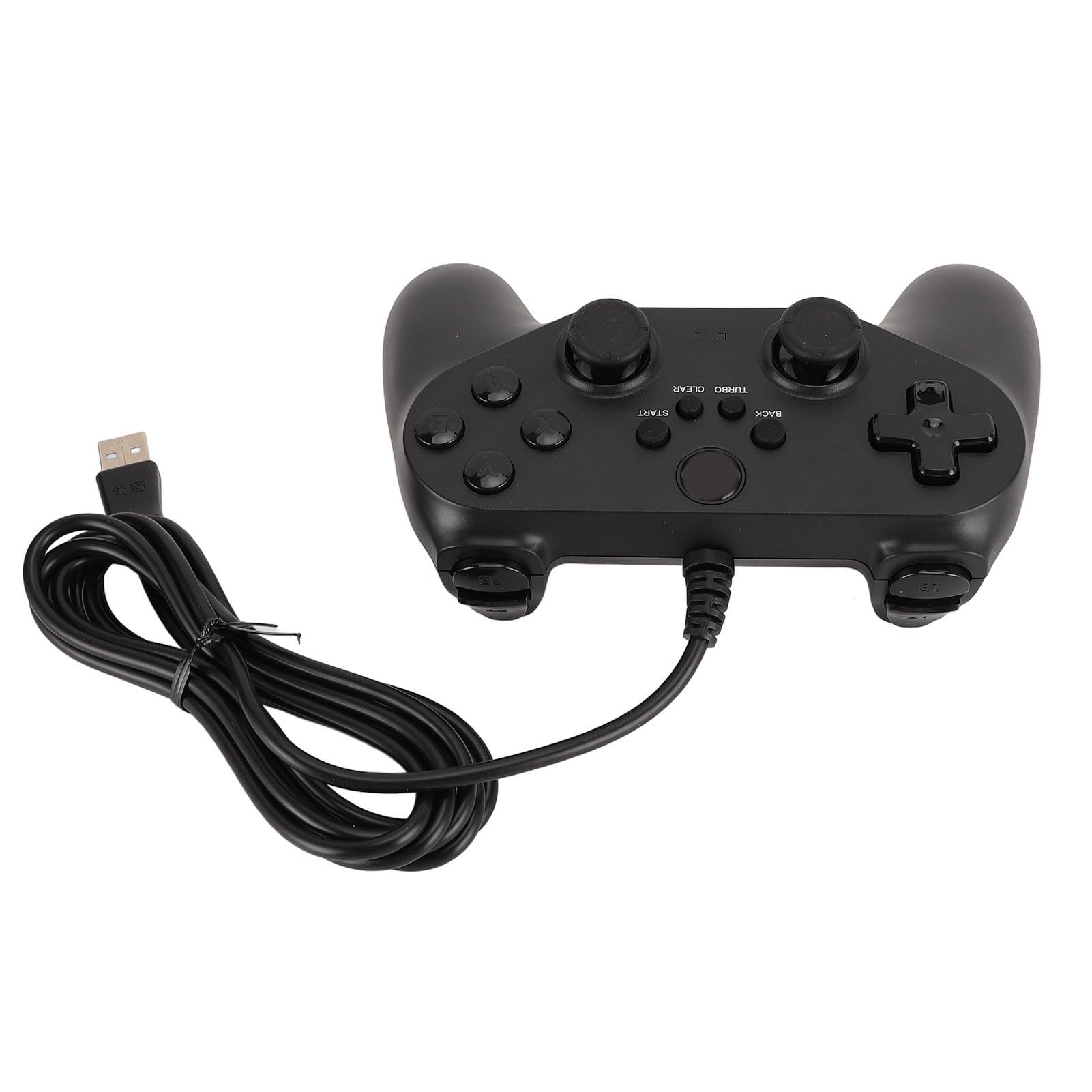 Gugxiom Manette de Jeu Filaire USB, pour PC 7 8 10 11, Double Vibration, Position Flexible à 360 Degrés, Moteurs Améliorés, Bouton