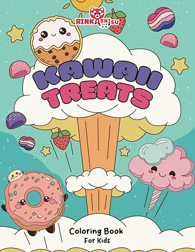 Kawaii Treats Coloring Book