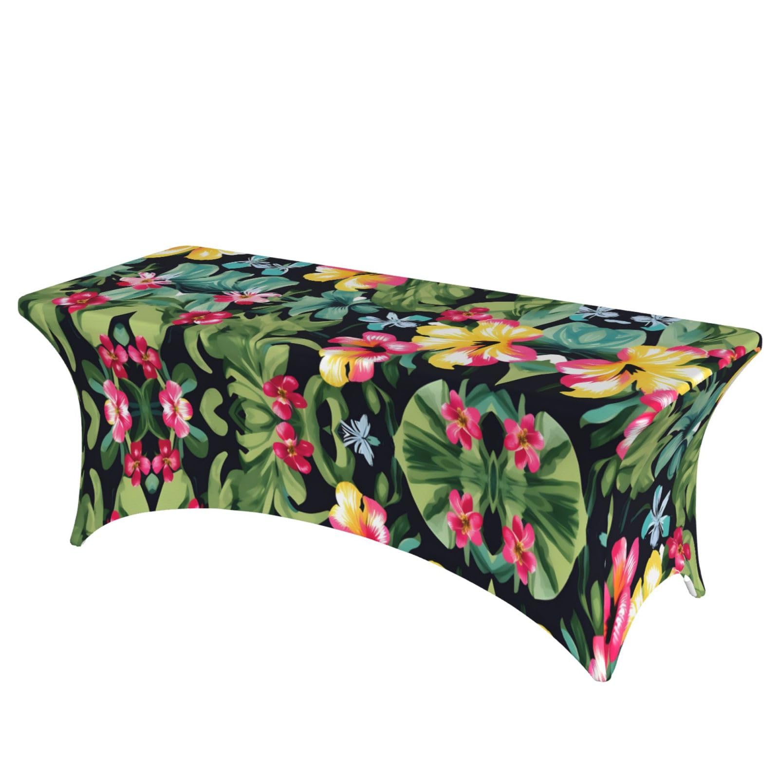 Nappe stretch élasthanne imprimé floral hawaïen premium EdWal