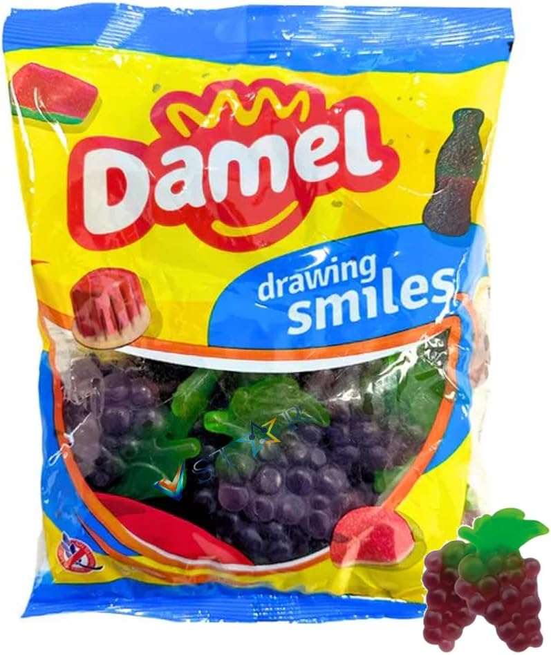 Damel Variety Flavour Sweet Bag 1kg (Bunch Of Grapes)
